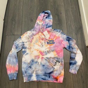 Mitchell & Ness Space Jam Tune Squad Retro Tie Dye Hoodie NWT